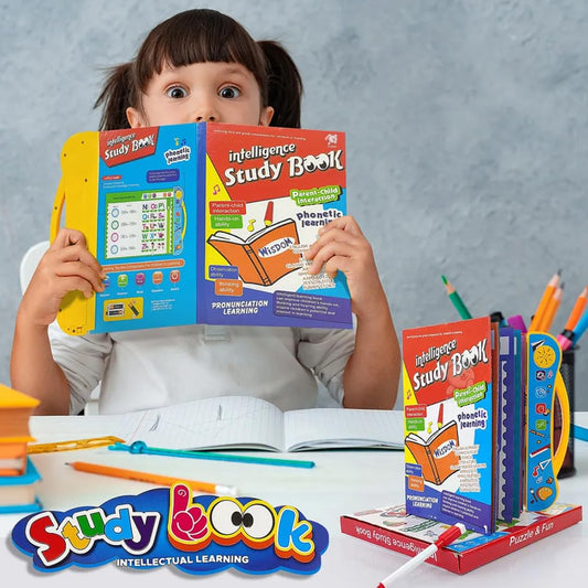 Kids Intelligence Book, Phonic learning with English Letters & Words, poems, relations & much more Learning with figures & voices