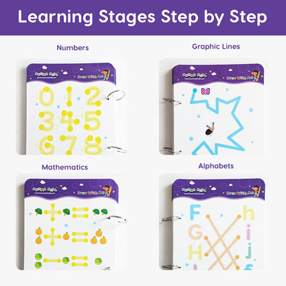 ABC & 123, Structure &Trace Practice Book | Magic Tracing Workbook For Handwriting & Coginitive Skill Improvement | (Free 2000 pages PDF) Encurage Curocity Towards Learning